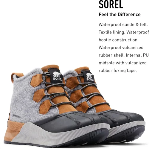 Vista 2 de SOREL Out 'N About III botas clásicas para mujer, de gamuza y piel impermeables, botas de invierno