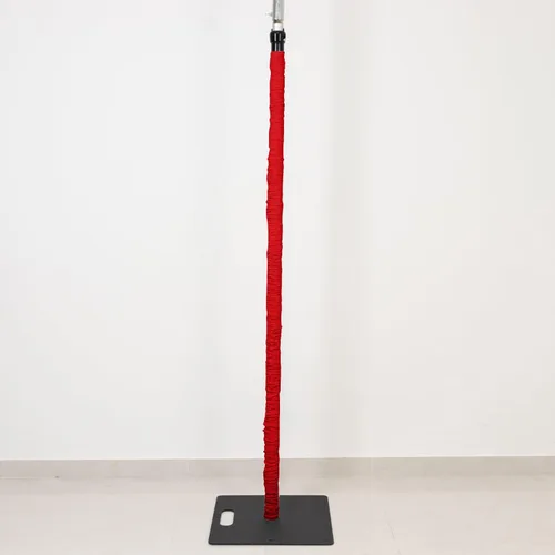 Vista 9 de Efavormart - Cubierta vertical para poste de elastano, 20 pies, color negro, tela elástica para colgar candelabros de aluminio curvado, tubería