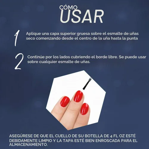 Vista 5 de Seche Vive - Kit profesional, capa superior de efecto gel instantáneo para esmalte de uñas, repuesto de 4 onzas y 0.5 onzas