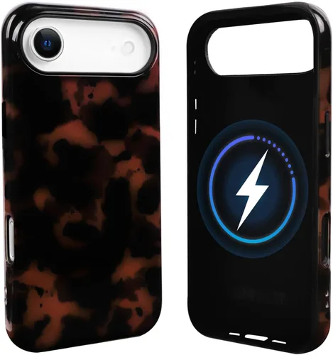 Vista 66 de NITITOP Funda magnética compatible con iPhone 11, compatible con MagSafe lindo diseño estético de leopardo ámbar tortuga para mujeres, hombres
