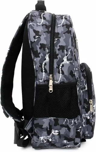 Vista 8 de DIBSIES Mochila personalizada de la colección Adventure, Camuflaje Dinosaurio, Mochila