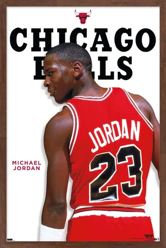 Vista 16 de Trends International Michael Jordan - Póster de pared de la serie de características, 22.4 pulgadas de largo x 14.7 pulgadas, versión enmarcada