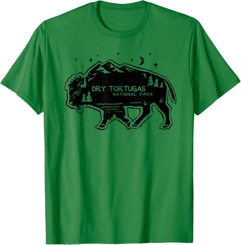 Vista 6 de Camiseta Dry Tortugas National Park Buffalo FL Cutout Florida, Blanco, S