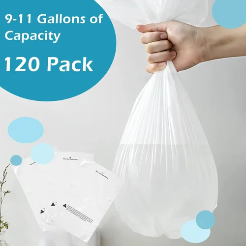 Vista 5 de 120 bolsas para cajones de basura compatibles con todos los modelos de robot, cajas de arena de 9 a 11 galones