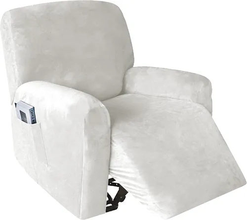Vista 15 de 4 fundas de terciopelo grueso para silla reclinable, funda elástica para sofá reclinable de cuero, para sofá reclinable de casa rodante