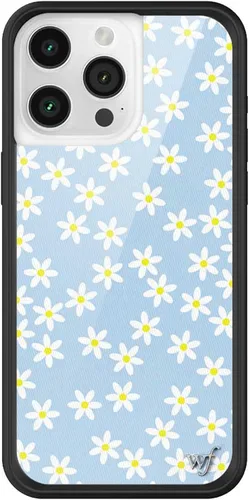 Vista 44 de Wildflower Cases - Funda Surf's Up, Compatible con Apple iPhone 15 Pro Max Moderno, Rojo, Morado, Floral, Verano, Playa - Parachoques Protector
