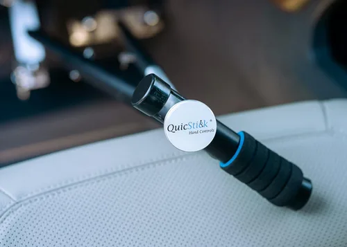 Vista 7 de QuicStick Hand Controls Asistencia de conducción controlada por el pulgar Controles manuales portátiles para vehículos, automóviles, conducción