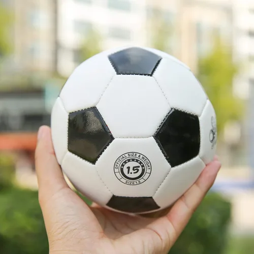 Vista 3 de Pelota de fútbol de entrenamiento de 6 pulgadas, tamaño pequeño, pelota de juguete deportiva suave para niños pequeños, regalo para niños