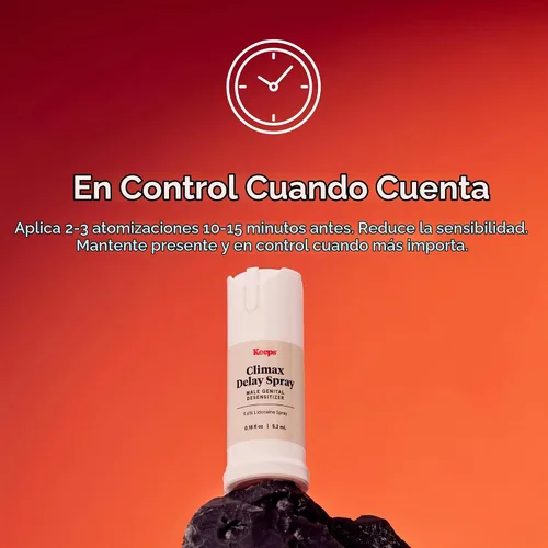Vista 6 de Keeps Climax Delay Spray para hombres – Spray de lidocaína para control del clímax ayuda a reducir la sensibilidad – Spray desensibilizante