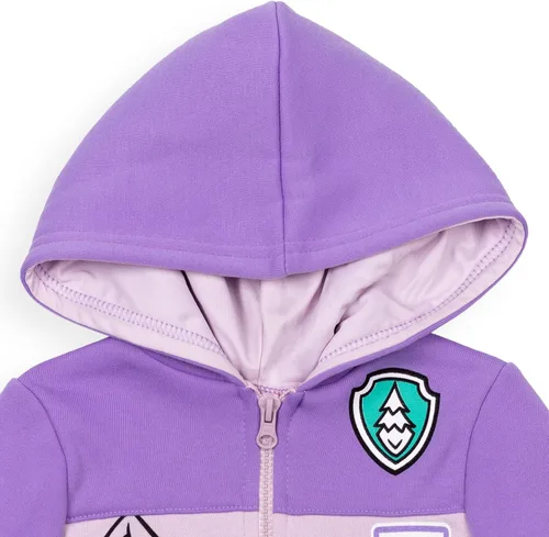 Vista 6 de Paw Patrol Everest Girls Fleece Half Zip Hoodie Toddler to Big Kid