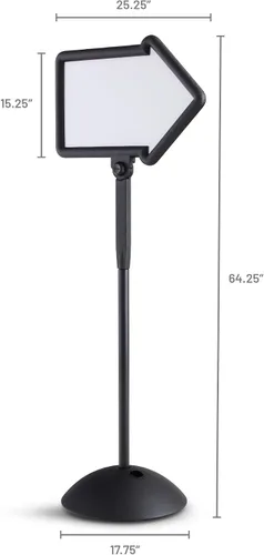 Vista 7 de Safco Products Pizarra rectangular para escribir mensajes, Negro