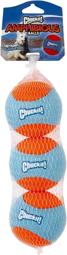 Vista 7 de ChuckIt! Anfibio - Juego de 3 bolas de búsqueda, tamaño mediano