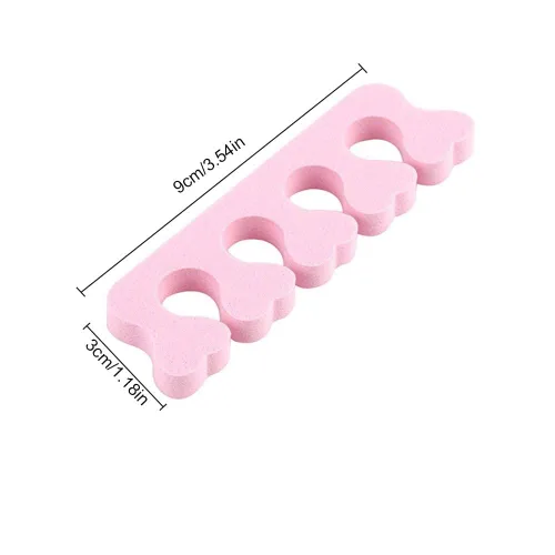 Vista 7 de Emivery 50 separadores de uñas rosadas para manicura y pedicura para mujeres y niñas