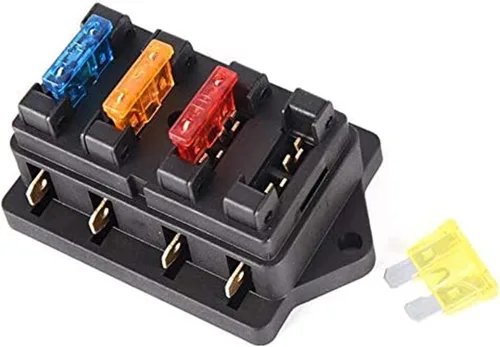 Vista 6 de Car 4 Way Circuit Standard ATO Blade Fuse Box Block Holder 12V/24V+4 Way Fuse