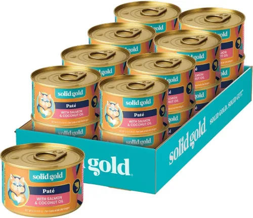 Vista 11 de Solid Gold Comida Húmeda Paté Sabor Festín - Paquete de Muestra de 3 Unidades - Comida enlatada para gatos hecha con pollo real - Sin granos