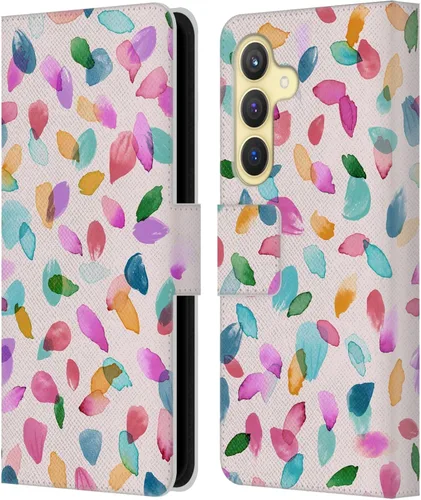 Vista 47 de Head Case Designs Officially Licensed Ninola Ditsy Flowers Yellow Nature Bold Leather Wallet Case Compatible with Samsung Galaxy A07 4G