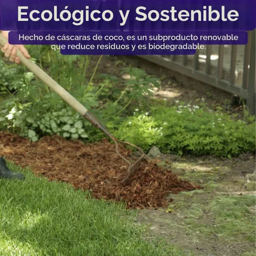 Vista 3 de SuperMoss (23261) Coco Mulch, 200 in3, marrón natural