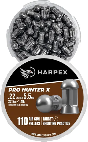 Vista 2 de Harpex Pro Hunter X .22 Cal Airgun Pellets – 22.8 Grain Domed Design – Balanced Accuracy & Power – Premium Lead Pellets for Target Shooting