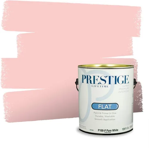 Vista 108 de Prestige Paints Pintura exterior e imprimación en uno, 1 galón, plano, coincidencia comparable de Valspar* Amber Rose*