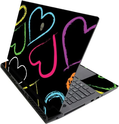 Vista 199 de MightySkins - Skin brillante con purpurina para Alienware M17 R3 (2020) y M17 R4 (2021) - Diversión de los años 90 Acabado duradero con purpurina