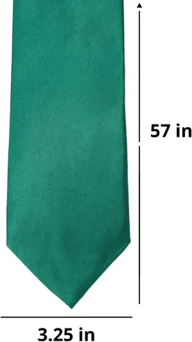 Vista 125 de tiemart Corbata de color sólido para hombre Longitud estándar
