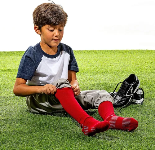 Vista 4 de Franklin Sports Calcetines de béisbol y sóftbol juveniles, calcetines de béisbol y sóftbol para niños, calcetines deportivos altos para niños y niñas