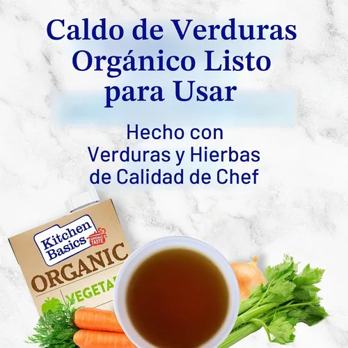 Vista 2 de Kitchen Basics® Caldo de Vegetales Orgánico, 32 oz. Cartón
