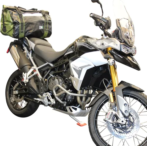 Vista 5 de Cor Surf - Bolsa de lona impermeable de 60 litros extra grande Bolsa de lona seca resistente con correas de compresión duraderas y asas para surf