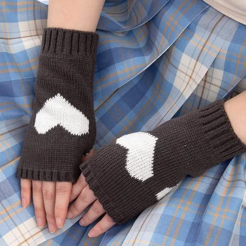 Vista 4 de RICHTRUE Y2K - Manoplas para mujer, accesorios de hadas, grunge, guantes de invierno estéticos para mujer