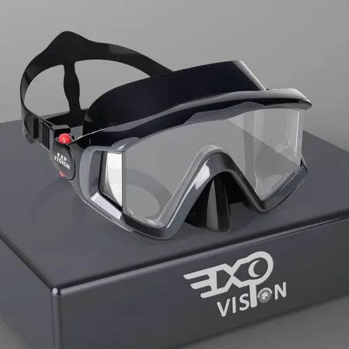 Vista 11 de Máscara de buceo Pano 3 para adultos, máscara de esnórquel de vidrio templado, máscara de natación antivaho sin fugas, gafas de natación con Azul