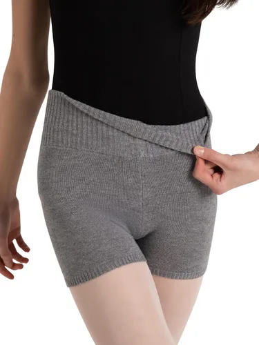 Vista 2 de Capezio Boyshort plegable grande para niña, Gris brezo