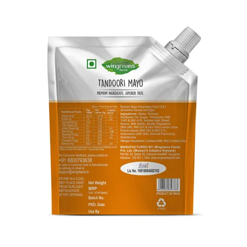 Vista 2 de Wingreens Farms - Mayo Tandoori 200 gm - Paquete de 2