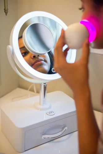 Vista 4 de VIO Espejo de belleza con cajón de limpieza de productos de luz UV