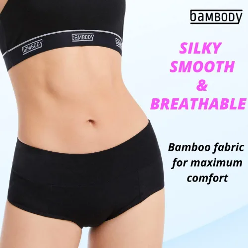 Vista 3 de Bambody - Calzones absorbentes Bragas Period Ropa interior de maternidad y posparto