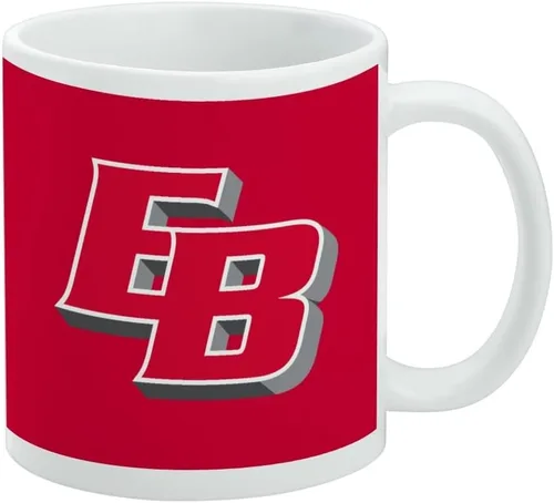 Vista 111 de Taza de cerámica con el logotipo principal de la Universidad Rider, taza de regalo novedosa para café, té y bebidas calientes, 11oz, blanca