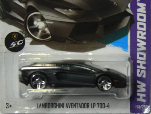 Vista 2 de Hot Wheels HW Showroom Lamborghini Aventador LP 700-4 Negro #173/250