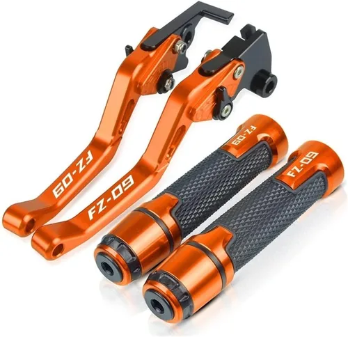 Vista 6 de DOUKI Manillar de motocicleta Yamaha FJ09 MT09 MT-09 FZ-09 FZ09 2013-2021 2020 2019 2018 2017 2016 Manillar de motocicleta ajustable Palancas