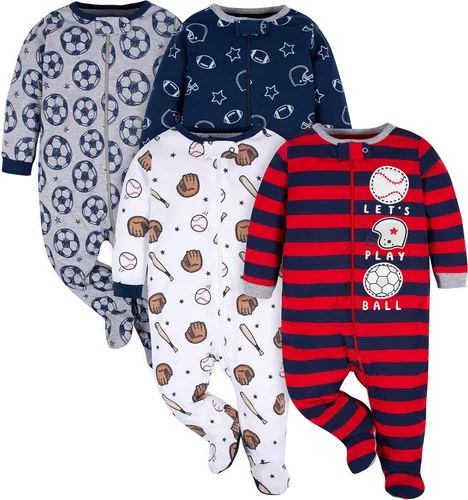 Vista 26 de Gerber Sleep 'n Play - Mamelucos para niños, paquete de 4