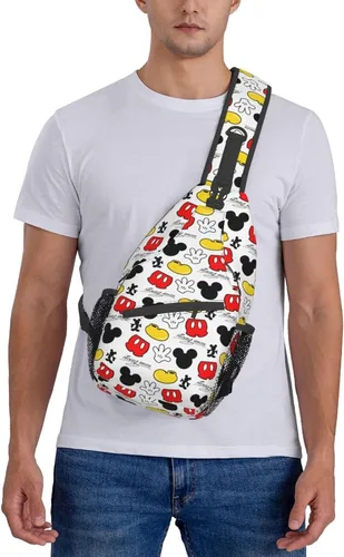 Vista 6 de Pcoxeim Bolso bandolera para mujeres y hombres, regalos cruzados, bolsas de pecho de moda, mochila cruzada para viajes, deportes, correr