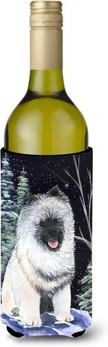 Vista 7 de Caroline's Treasures SS8447CC Starry Night English Bulldog - Enfriador para latas o botellas, lavable, funda plegable con aislamiento para bebidas