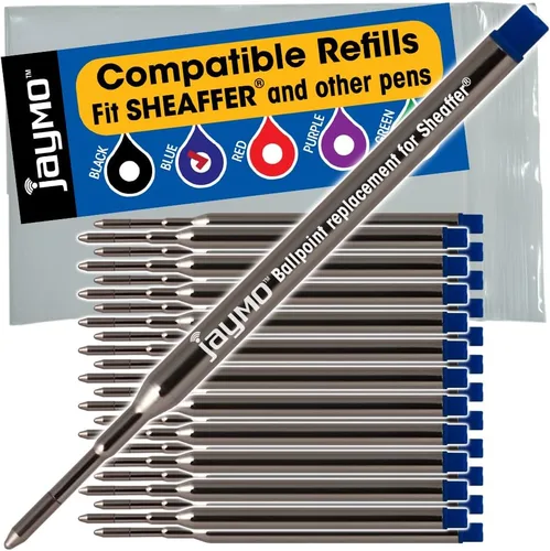 Vista 8 de Jaymo Repuesto para Sheaffer K 99335 - Medidas 3.75 in / 95 mm de largo - Recambio de bolígrafo - 12 negro