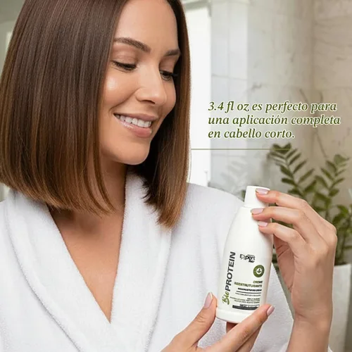 Vista 5 de Bio Protein - Tratamiento orgánico de queratina brasileña - Alisado de cabello sin formaldehído, Keratina Brasileña, 100ml/3.38 fl oz