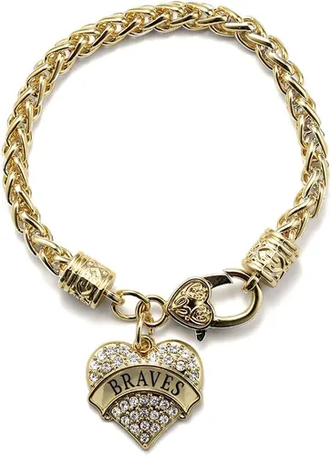 Vista 55 de Inspired Silver - Pulsera de oro con dije de corazón pavé con circonitas cúbicas