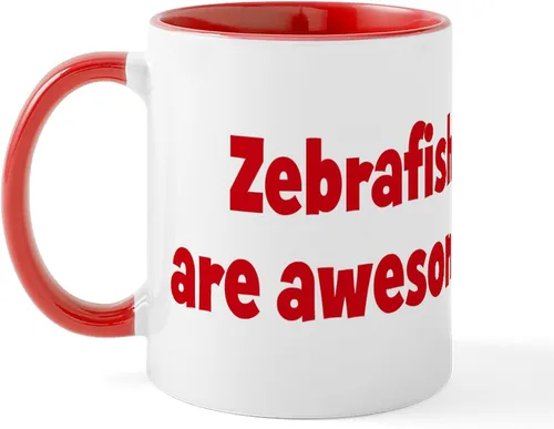 Vista 41 de CafePress I Speak Zebrafish - Taza de café de cerámica, taza de té de 11 onzas
