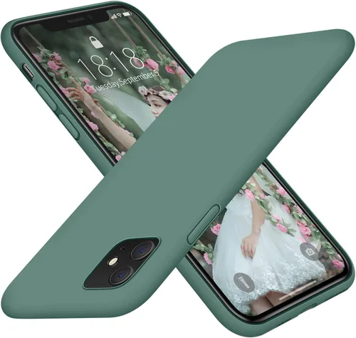 Vista 13 de DTTO - Carcasa para iPhone 11, [serie Romance] completamente de silicona [cámara mejorada y protección de pantalla] con amortiguación de diseño