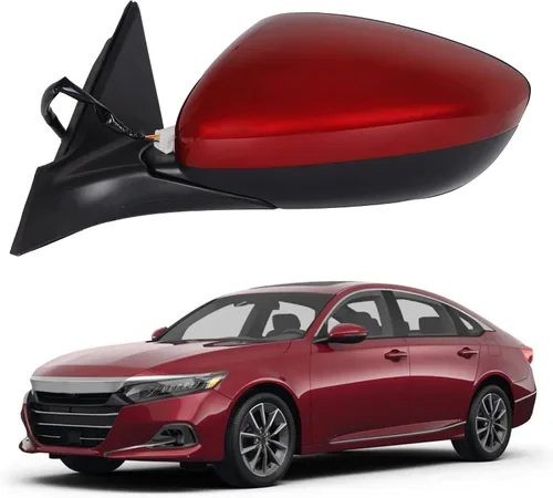 Vista 13 de Dasbecan Espejo para puerta lateral izquierda del conductor compatible con Honda Accord LX Sport 1.5T 2018-2025 Power No calentado Pintura