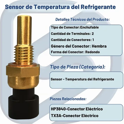 Vista 5 de 213-4514 213-4333 19236568 Sensor de temperatura del refrigerante del motor con conector pigtail – Compatible con Buick LaCrosse, Chevy Silverado