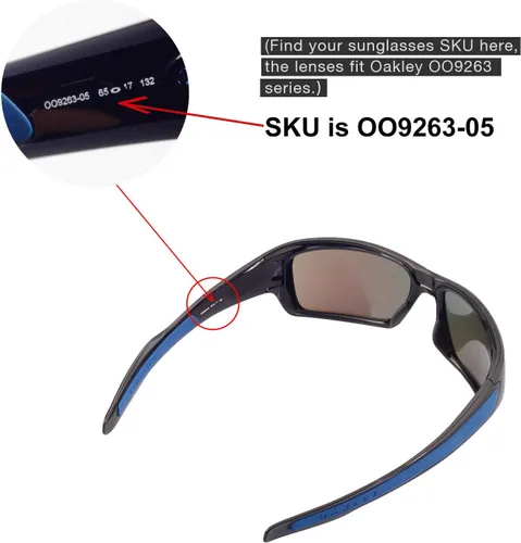 Vista 5 de Walleva - Lentes de repuesto para gafas de sol Oakley Sliver F, varias opciones disponibles