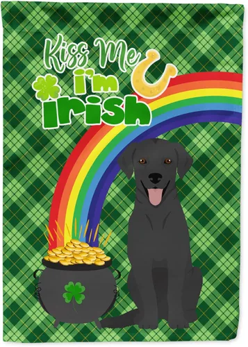Vista 156 de Caroline's Treasures WDK4731GF - Bandera decorativa para jardín del día de San Patricio, color negro y tostado, Airedale Terrier, para jardín