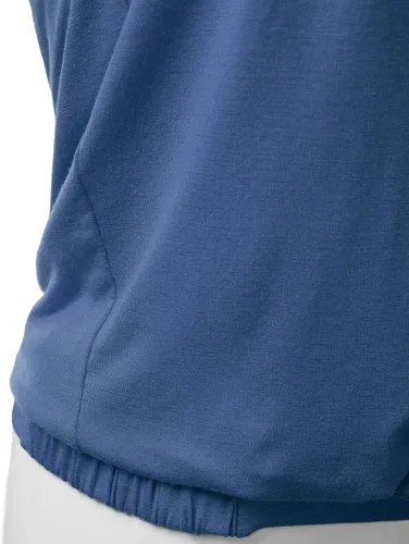Vista 4 de DOUBLJU - Top de tubo elástico plisado natural para mujer con banda elástica con talla grande
